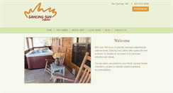 Desktop Screenshot of dancingsuncabins.com